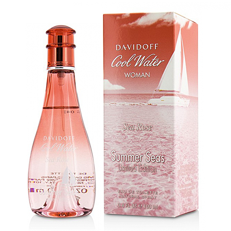 DAVIDOFF COOL WATER SEA ROSE SUMMER SEAS W 3.4 OZ EDT SP